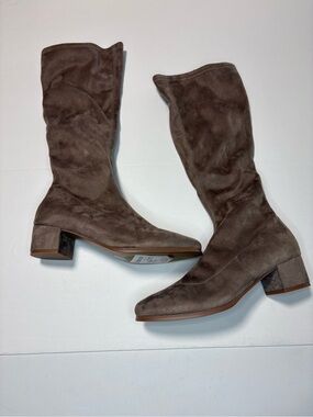 Chinese Laundry New with Tags Boots Stretch Size 7.5 Gray Suedette